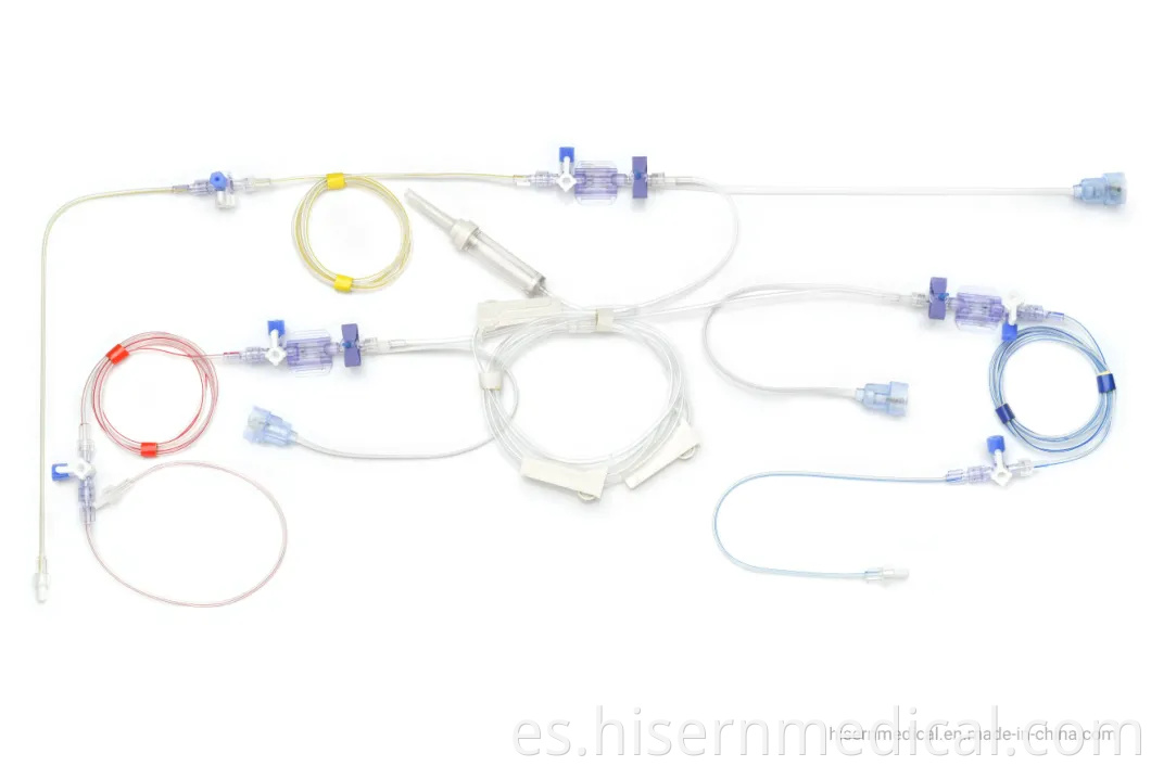 Transductor de presión arterial desechable de respuesta dinámica óptima de la fábrica de China del producto del instrumento médico